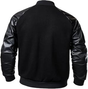 Chaqueta Varsity de Algodón para Hombre, Estilo Moderno, Ligera, Informal, Tipo Bomber, con Bloques de Color, Modelo 2026 - Product Image 3