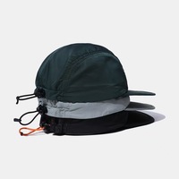 Casquettes de baseball personnalisées style japonais, couleur unie, avec cordon de serrage, protection solaire, broderie 3D, unisexe, pour le sport, le cyclisme et les activités de plein air