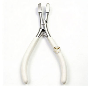 Pinzas para Remover Extensiones de Cabello, Acabado Plateado, Mango Negro, Ligeras, para Remover Anillos Micro, Anillos Nano, Pegamento, Queratina - Product Image 6