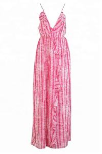 ใหม่ความยาวชั้นฤดูร้อนรีสอร์ทสวมใส่อินเดียผูกและย้อมชุดแขนกุดสําหรับผู้หญิงชายหาดพรรคโปรดปราน - Product Image 5