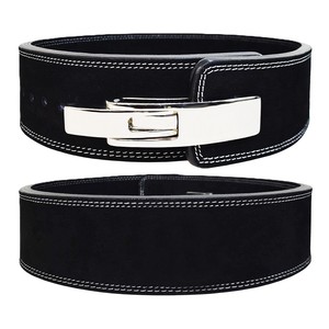 High Quality Cheap Price Trending Top Genuine Leather Adjustable Weight Lifting Lever <b>Belt</b> for Powerlifting - Product Image 5