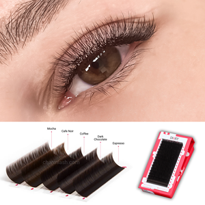 Charmlash Wholesale Volume <b>Lash</b> <b>Extensions</b> Brown Classic <b>Lash</b> Tray 0.15 Russian <b>Lashes</b> Korean Pbt Fiber High Quality Pbt <b>Lashes</b> - Product Image 1
