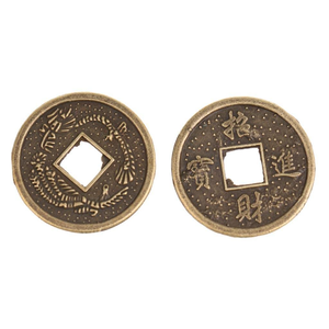 Monedas de Latón para Pooja, Monedas Religiosas Hindúes Tradicionales para el Culto, Rituales del Templo, Decoración del Festival Diwali, Oración - Product Image 2