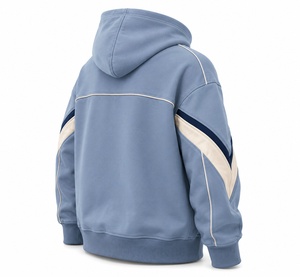 Sudadera con Capucha Unisex Ligera de Algodón/Poliéster, Talla Grande, con Logotipo Personalizado Bordado, Color Sólido, Estilo Pullover, Invierno, Forro Polar Ecológico - Product Image 3