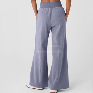 Pantalon évasé pour femme en matière légère et respirante, coupe décontractée, idéal pour le quotidien, les tenues décontractées et un usage confortable - Product Image 2