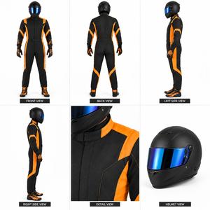 Traje de Carreras de Karting Ignífugo de Doble Capa Hecho a Medida Directo de Fábrica, Ropa Deportiva de Moto de Alta Calidad para Adultos - Product Image 5