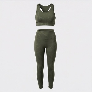 Ropa Deportiva de Poliéster de Alta Calidad, Personalizada al por Mayor, Ropa de Gimnasio para Mujer, Conjuntos de Yoga Transpirables, Ropa Deportiva Activa - Product Image 1