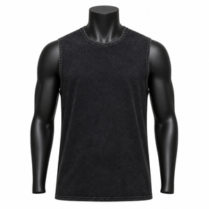 Débardeur de sport respirant en maille pour hommes – Vente en gros – Polyester – Nouveaux hauts de musculation d'été pour l'entraînement - Product Image 4