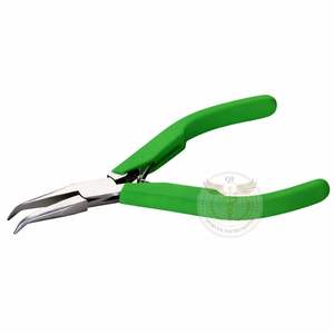 Pince à bec courbé à mâchoires lisses en acier inoxydable de haute qualité pour la fabrication de bijoux et le travail des fils métalliques - Product Image 4