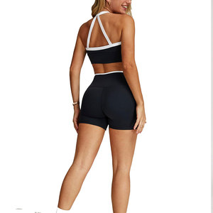 Women's <b>Sets</b> Four Way Stretchable Fabric Breathable Seamless Slim Fit Active Sportswear Bra Fitness Workout Gym Women's <b>Set</b> - Product Image 4