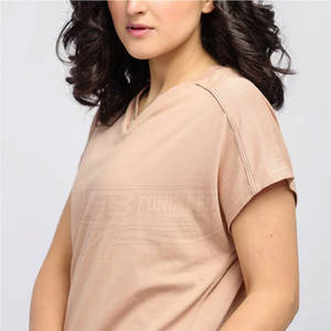 เสื้อยืดลำลองผู้หญิง ออกแบบเองได้ ผ้าฝ้าย 100% ระบายอากาศดี แขนสั้น ขายดี เสื้อยืดแบบยั่งยืน - Product Image 3