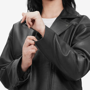 2026 New Fashion Genuine Leather Jacket Women Cropped Leather Jacket Bomber Jacket for Women's In Wholesale Price - Product Image 5