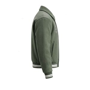 Vintage Style Custom Embroidery Varsity Bomber Jacket Retro Cotton Men Breathable Eco-Friendly Winter Streetwear Fashion <b>Coat</b> - Product Image 3