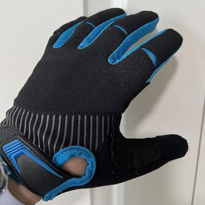 Gants de cyclisme personnalisés avec logo, doigts entiers, paume antichoc, pour le vélo et les sports de plein air, fournisseur en gros - Product Image 4