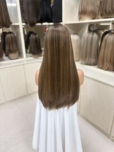 Perruques en cheveux humains vierges en gros, perruques frontales en dentelle suisse HD, bonnet transparent respirant, aspect naturel sans colle - Product Image 2