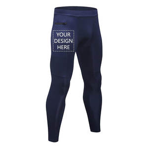 Custom Men's <b>Compression</b> Pants Personalized Zipper Pocket Baselayer Sports Tights Leggings - Product Image 4