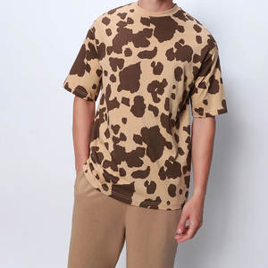 Camiseta de Alta Calidad para Hombre, Corte Regular, Cuello Redondo, Manga Corta, Transpirable, Ligera, Estampada, de Poliéster y Algodón - Product Image 2