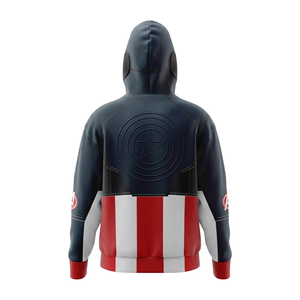 Nouveau : Sweat à capuche entièrement zippé en molleton, personnalisable avec logo par sublimation, haute qualité, pour commandes en gros. Prix fournisseur. - Product Image 3