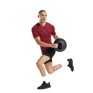 Camiseta deportiva de secado rápido para hombre 220gsm compresión Spandex poliéster transpirable ropa de gimnasio Atlético camiseta de nailon poliéster - Product Image 1