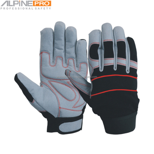 Guantes de conductor de trabajo OEM de buena calidad dedo completo impermeable cuero de grano de cabra función antiimpacto Unisex - Product Image 2