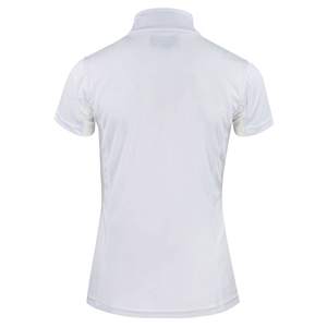 รุ่นที่ดีที่สุด เสื้อผู้หญิงทรงสวยหรู ปักโลโก้ ทรงพอดีตัว ไซส์พลัส ผ้าโรเบ็กซ์/ซูเพล็กซ์ คอกลม แขนครึ่ง ป้องกันรอยยับ ระบายอากาศได้ดี 100% - Product Image 1