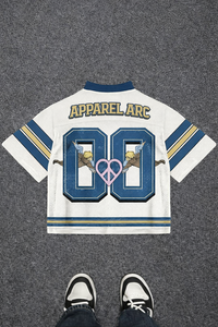 Camiseta Deportiva Corta Estilo Fútbol de Malla Sublimada, Transpirable, de Poliéster, Ropa Deportiva Urbana, Proveedor Mayorista OEM ODM - Product Image 4