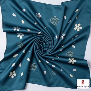 High Quality Custom Printed Short <b>Scarf</b> Fabric Private Label OEM ODM Textile Manufacturer Fashion Accessories Export Factory - Product Image 6