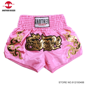 Shorts de Muay Thai 2024 Nouveaux Shorts de Boxe Femme Homme Enfant Broderie Pantalons d'Entraînement de Kickboxing Équipement de Combat Arts Martiaux Sanda - Product Image 3