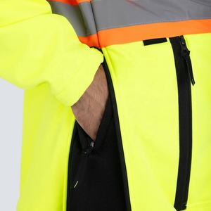 Custom Reflective Safety Hoodie with High Visibility Strips Durable Design for Roadside and Industrial Work - Product Image 5