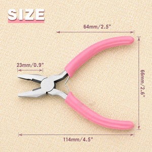 Pince de serrage mini de 5 pouces - Pince combinée à ressort avec mâchoires dentelées, petites pinces coupantes pour la fabrication de bijoux, multi-usages - Product Image 6