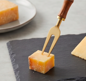 Stainless Steel <b>Cheese</b> <b>Knives</b> <b>Set</b> Of 3 Gold Color Flatware Wooden Handle Perfect For Elegant Serving And Stylish Kitchenware <b>Set</b> - Product Image 6