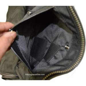 Chaqueta de Motociclismo para Mujer en Cuero Negro y Morado con Bordado de Fénix, Ropa Deportiva, Ropa de Automovilismo - Product Image 3