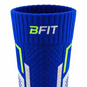 Chaussettes de sport pour hommes, bleu gris, en laine/nylon, respirantes, à séchage rapide, tricotées, pour l'été - Product Image 3