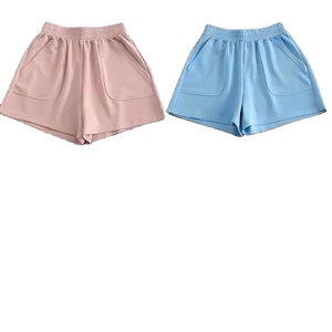 Women's Summer High Waist Sports <b>Shorts</b> Casual Loose Cycling <b>Board</b> <b>Shorts</b> with Elastic Waist Solid Color Hot Pants for <b>Girls</b> - Product Image 2