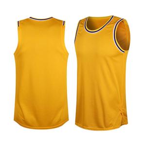 Maillot de basketball personnalisable 100 % polyester, respirant, à séchage rapide, uni, anti-humidité, col rond - Product Image 3