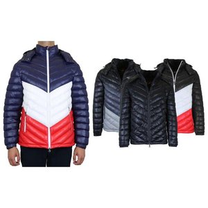 Wholesale Men's S-6XL <b>Winter</b> Puffer Jackets <b>Thick</b> Warm Cotton Filled Stand Collar Patchwork Design Custom Logo Streetwear <b>Coats</b> - Product Image 1