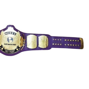 Ceinture de championnat de lutte mondiale personnalisée de couleur violette, qualité supérieure, détails dorés, design unique, ceintures de collection - Product Image 3