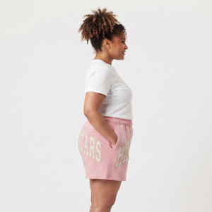 Pantalones cortos deportivos de felpa 100% algodón con cordón en la cintura, estilo jogger, holgados, con bordado desgastado, talla grande, personalizados por fabricantes. - Product Image 3