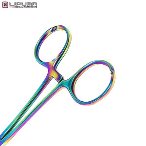 คีมหนีบเลือดกันยุง หลายสีเคลือบไทเทเนียมเรนโบว์ ผลิตโดย MOL ประเทศเยอรมนี คีมผ่าตัดทางการแพทย์ ขนาด 5 นิ้ว แบบโค้ง - Product Image 3