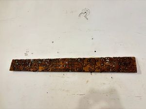 Panel de Madera de Teca Vintage con Grabado Fino en Relieve para Decoración de Pared en Hogar, Oficina, Sala de Estar, Comedor, Puerta y Dormitorio - Product Image 2