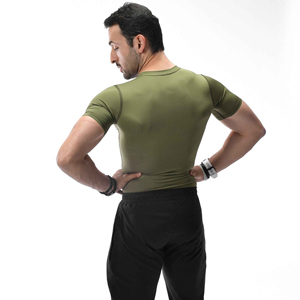 Mens <b>Compression</b> T <b>Shirt</b> <b>Custom</b> Logo Training Apparel OEM <b>Compression</b> <b>Shirt</b> For Men Breathable Athletic Wear Supplier - Product Image 2