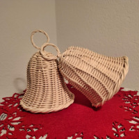 Neues Design Glocken Rattan Weihnachts baum Dekorationen Luxus Noel hängende Ornamente Großhandel Feiertage Dekor