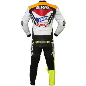 Traje de Carreras Repsol Zonda MotoCP de 1 Pieza en Piel de Vacuno/Canguro para Motociclistas/Traje de Motociclismo para Pilotos de Nivel Profesional - Product Image 2