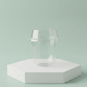 Gobelet jetable transparent en plastique PP PET de 95 mm et 12 oz pour thé à bulles, smoothies et café glacé - Product Image 1