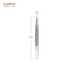 Metal Eyebrow Tweezers Curved Nose Hair Remover Precision Facial Hair <b>Removal</b> Tool - Product Image 2
