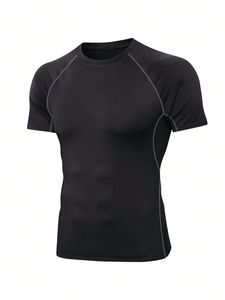 High Quality Custom Logo <b>Men</b> Mock Neck <b>Long</b> <b>Sleeve</b> Compression Shirt <b>Thermal</b> Winter Workout <b>Top</b> Quick Dry Breathable Elastic Gym - Product Image 6