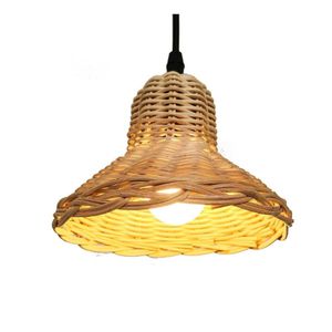 Abat-jour en rotin naturel, tissé à la main, pour suspension luminaire, idéal pour la décoration intérieure de cafés et de complexes hôteliers, fabricant OEM - Product Image 1