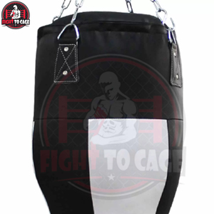 Saco de Boxeo de Cuero Negro y Blanco Duradero para Uppercut, Relleno de EPE de Alta Resistencia, Ecológico y Personalizable, Venta al por Mayor - Product Image 6