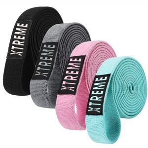 Ensemble de bandes de résistance en polyester pour entraînement des hanches et fessiers à domicile, 2 m de long, pour exercices de gym - Product Image 1