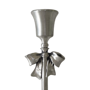 เชิงเทียนขายส่งสีเงินสำหรับตกแต่งบ้าน ทำจากอะลูมิเนียมหล่อขึ้นรูป ที่วางเทียนทรงเสา งานแฮนด์เมด ปรับแต่งได้ ชุด 2 ชิ้น - Product Image 4